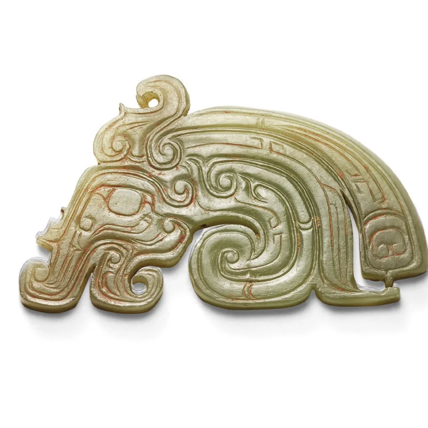 高古玉 商周其玉器的稀缺和精美，不亚于其他年代，在制工艺落后的年代，能制作出这样