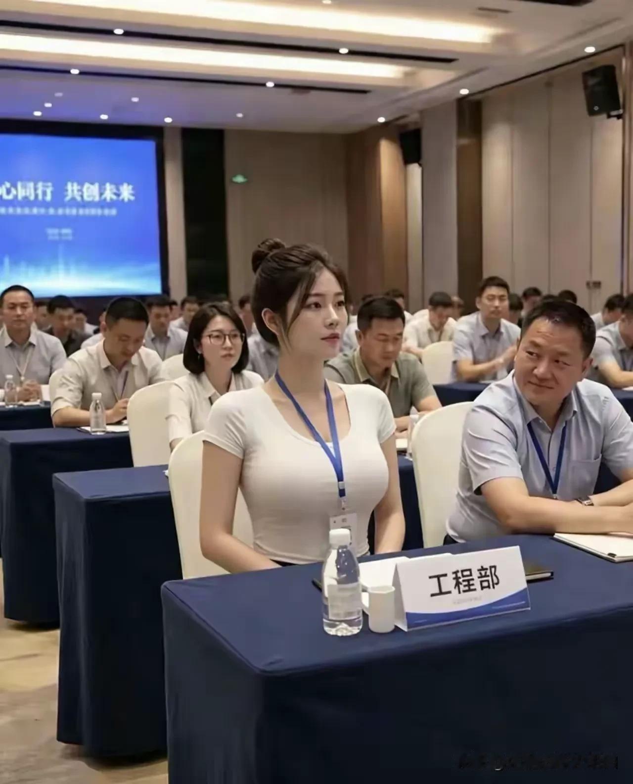 嘿，哥们，你愁啥呢？开会要注意听讲！
