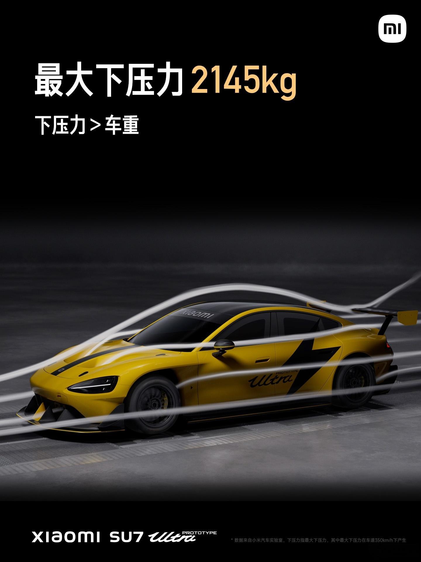 #雷军演讲#重构空气动力学设计，实现“贴地飞行”，为赛道，精心打磨外观套件：固定