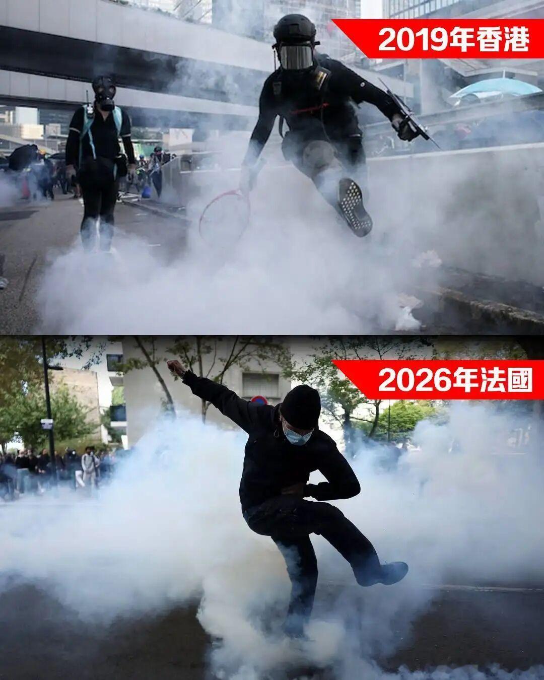 2019年就是“一道美丽的风景线”2026年就是“不可接收的暴力”极致的双标 [