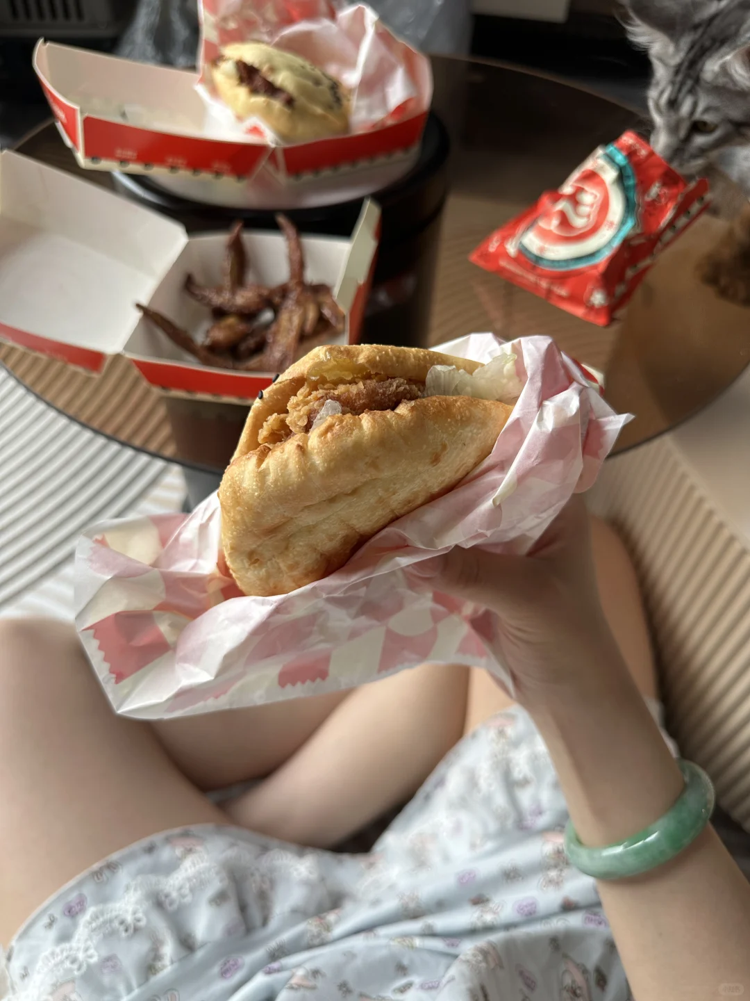 吃汉堡