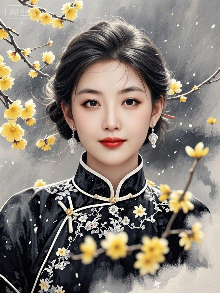 古风美女，花枝招展，韵味十足！