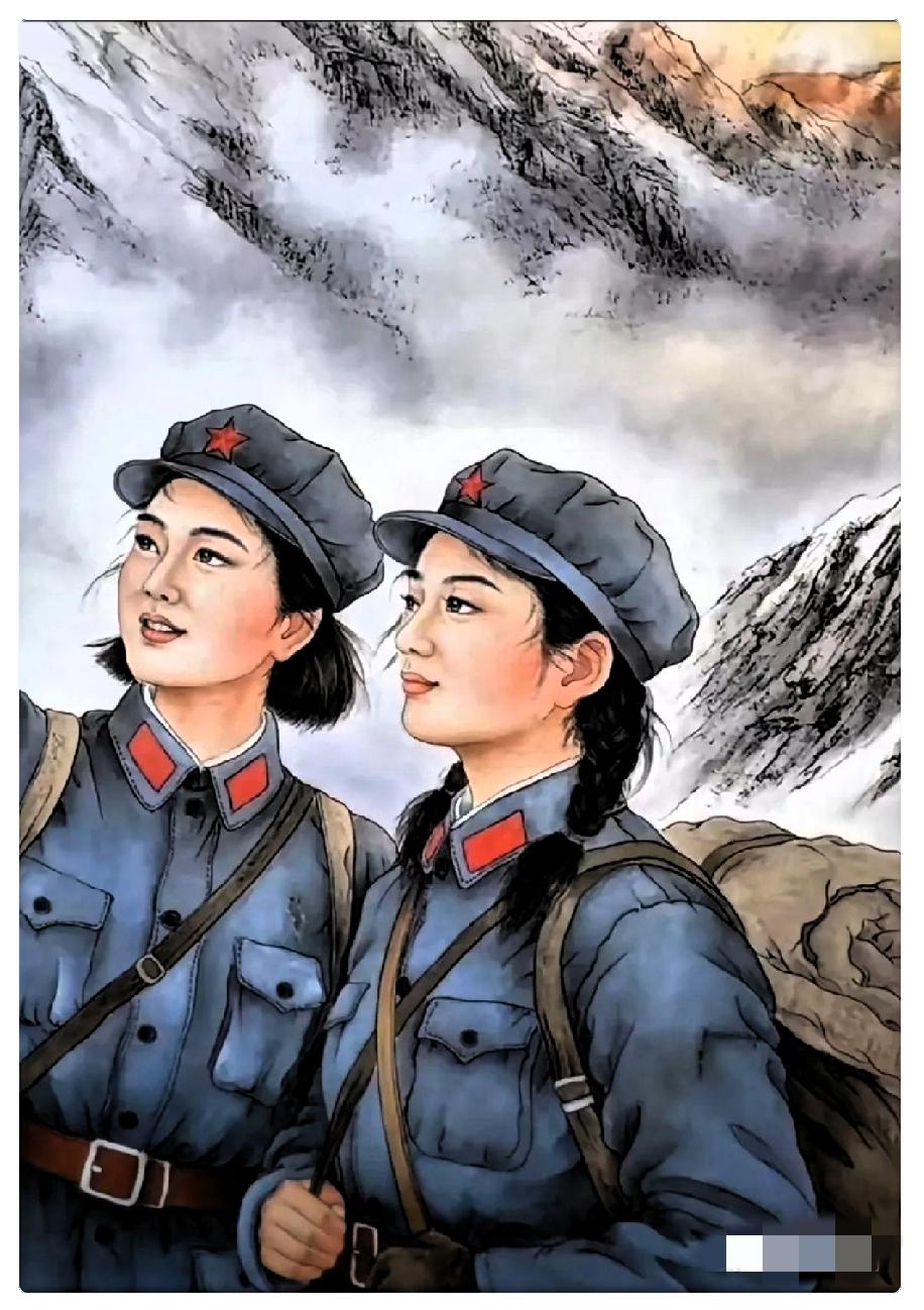 一位没啥名气的农民工兄弟，画了一幅红军战士的画。

说实话，第一眼看到的时候，真