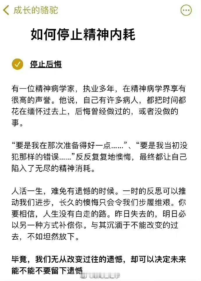 停止内耗后人生就跟开挂似的。 ​​​