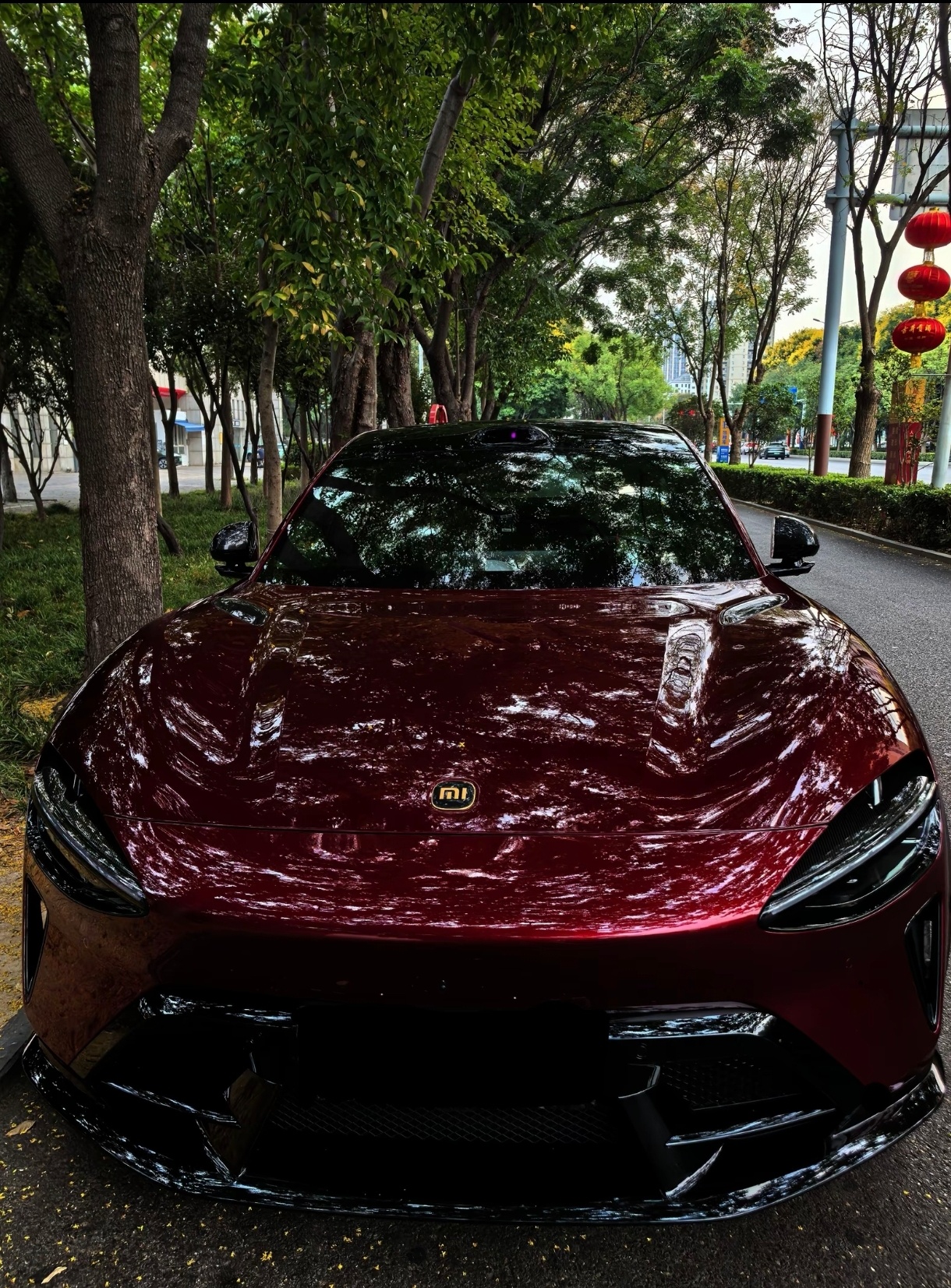 小米YU7 GT 车厘子红也太好看了吧[哇] 小米汽车[超话] ​​​