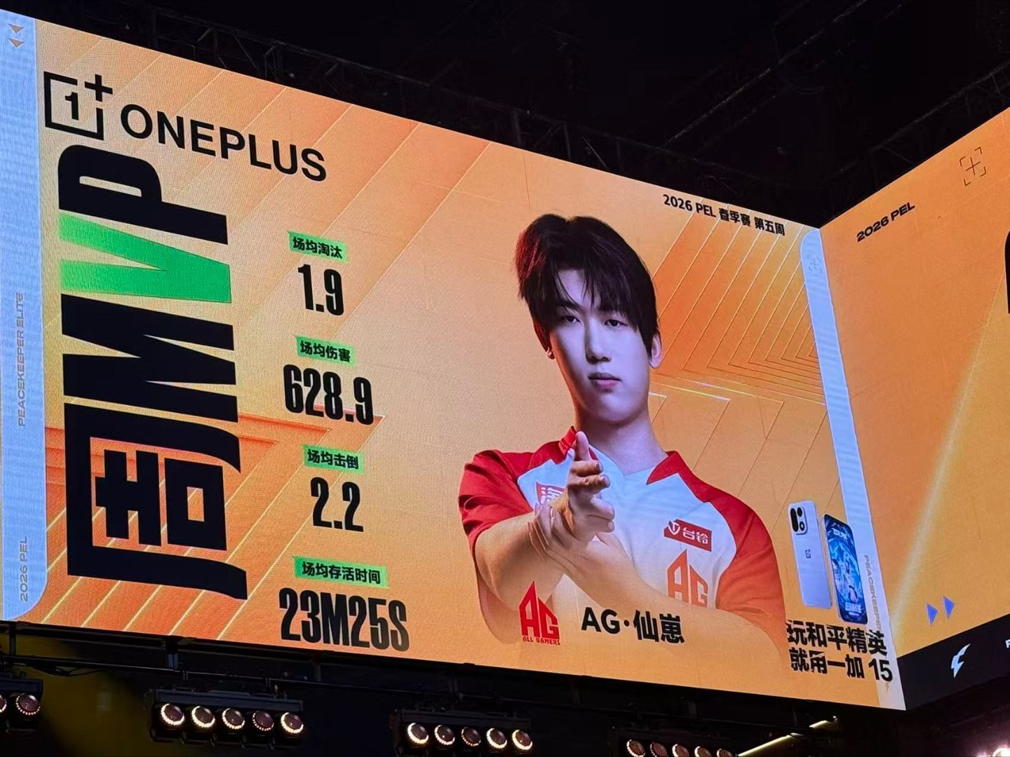 恭喜仙崽拿到周MVP，赢麻了也恭喜五小红AG仙崽周决MVPAG五周四冠和平精英职