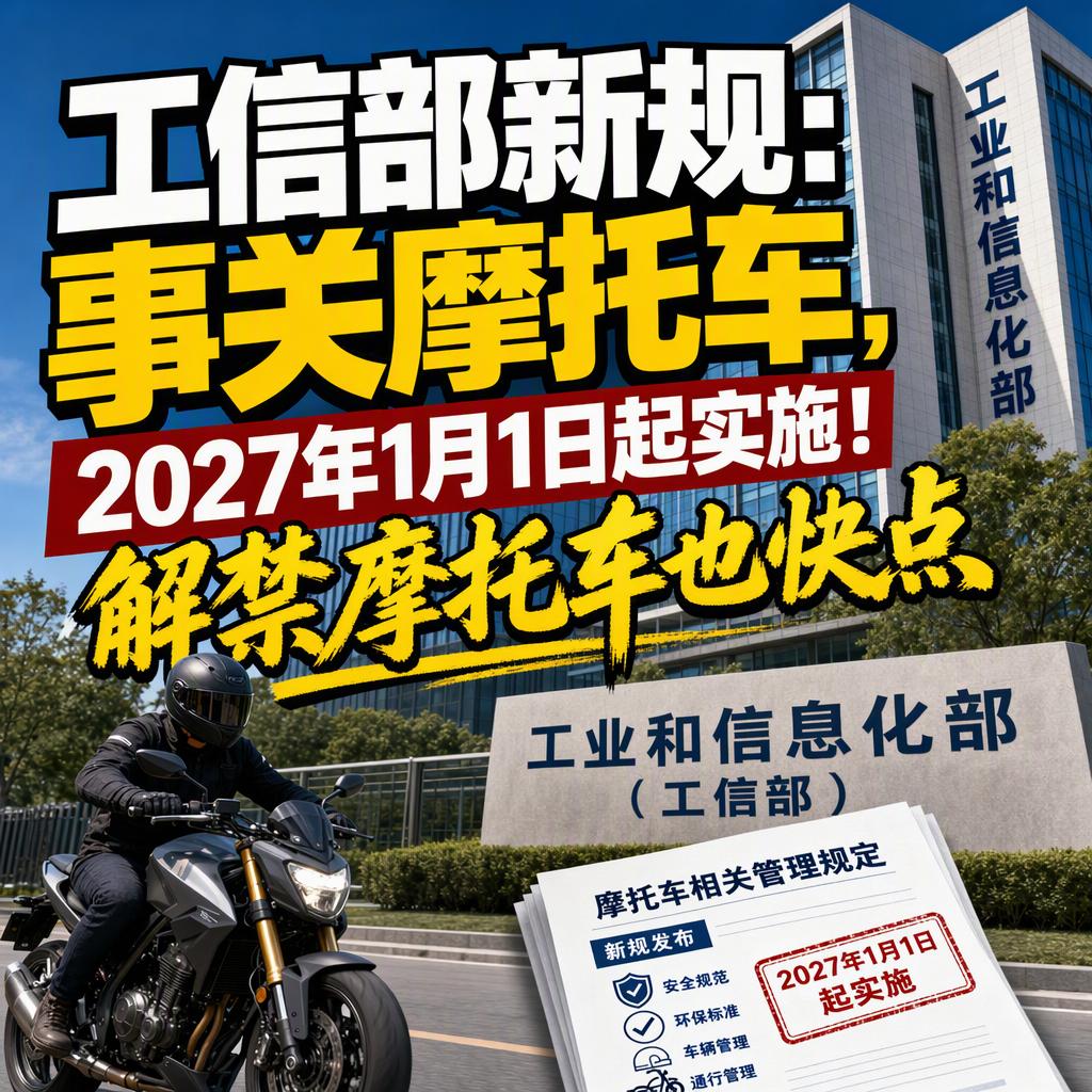 很多人以为摩托车只是低端代步工具，但工信部这次新规说明，摩托车行业正在被重新定义