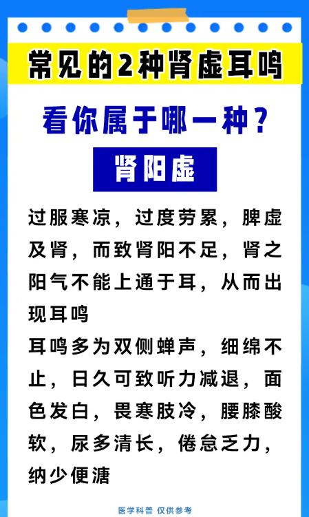 两种肾虚耳鸣类型，一文教你分清自身情况