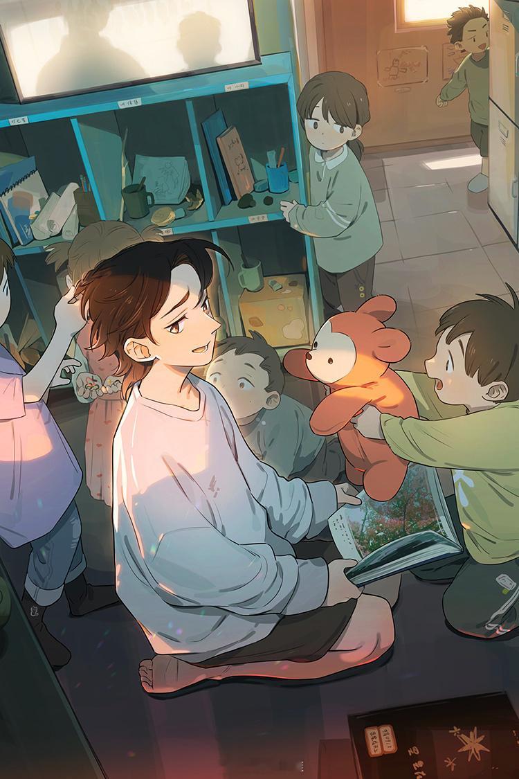 捡了东西的狼崽崽们的少年时，大家各自有自己的故事二次元漫画 Cr：麻尾 