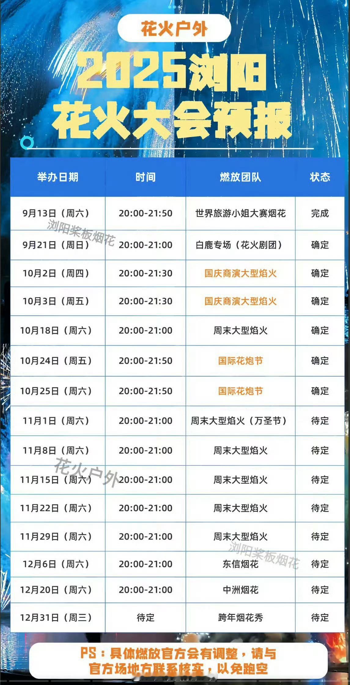 今年年底浏阳明星专属烟花秀，只有白鹿粉丝为白鹿准备的【白鹿专场】[点赞] ​​​