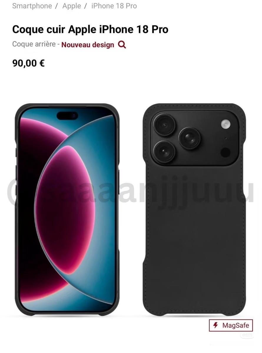 iPhone18ProMax手机壳曝光这手机壳就一般般!新机灵动岛缩小、镜头加厚
