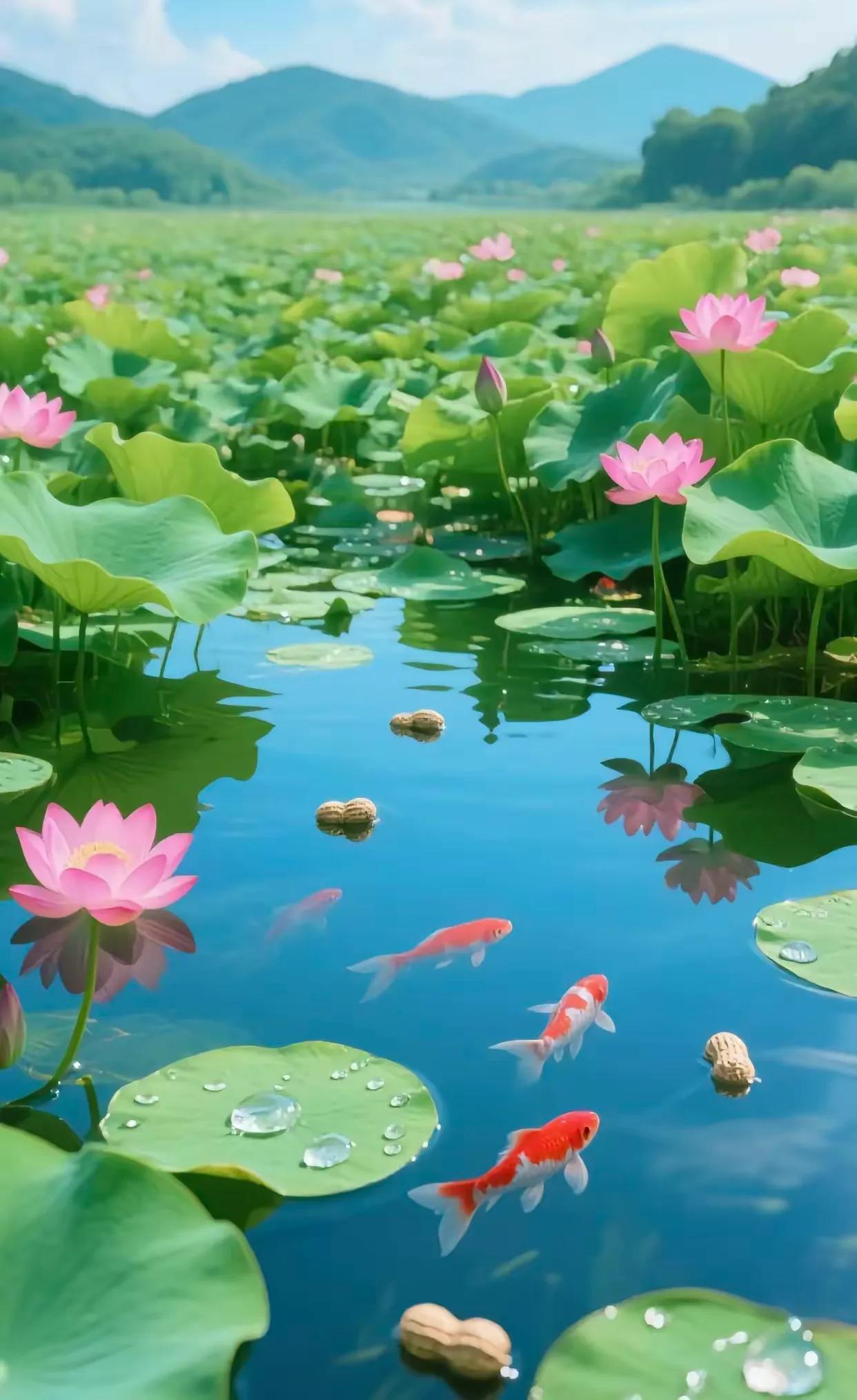 荷边弹尽相思曲，
菊岭奏完互爱歌。
横批：《弹奏》