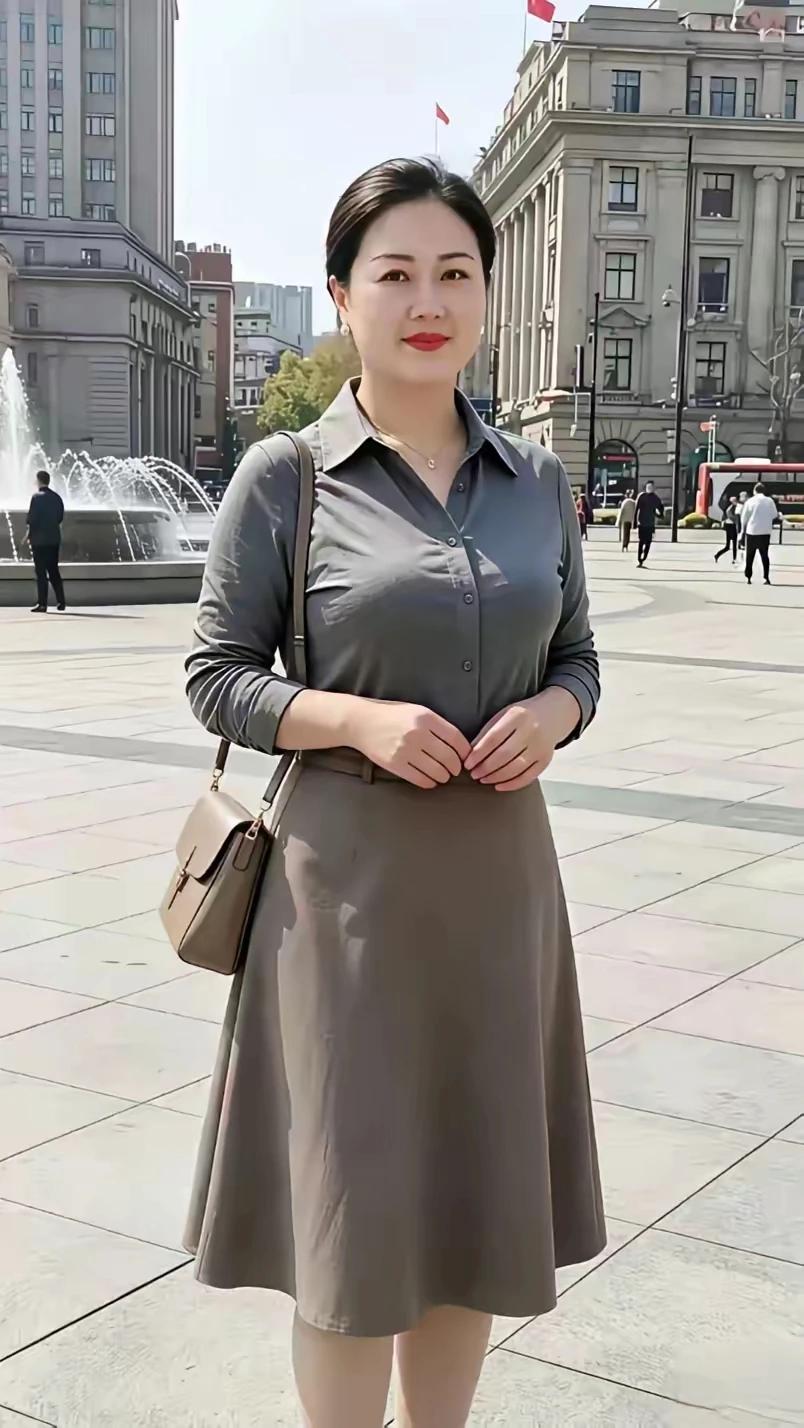 保养得宜颜值变化不大，中年女人性格心志成熟了，并褪去了年轻姑娘的青涩，变得如此老