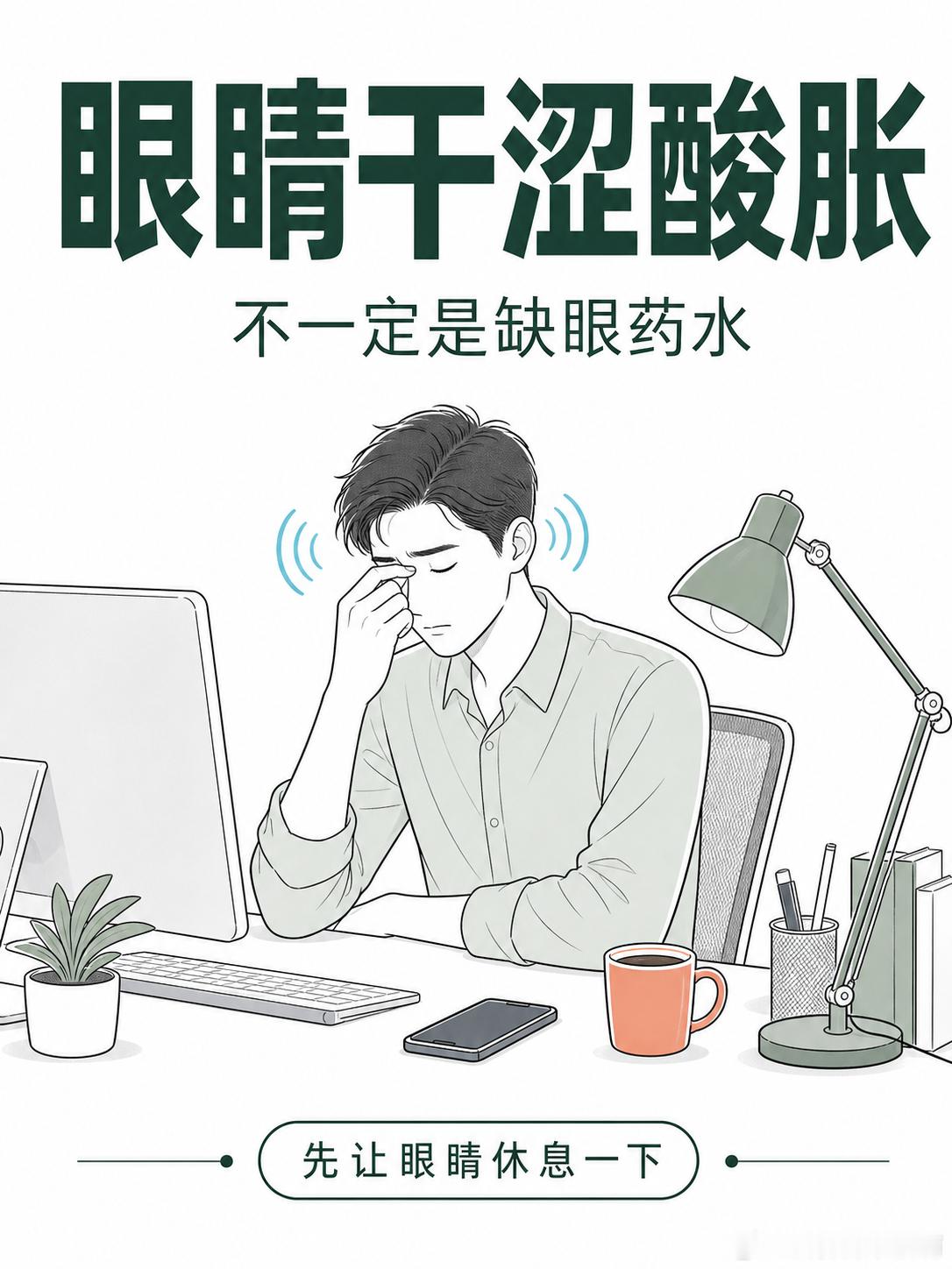 66爱眼日眼健康光明计划 👀 眼睛干、酸、胀、怕光，很多人第一反应是：买瓶眼药