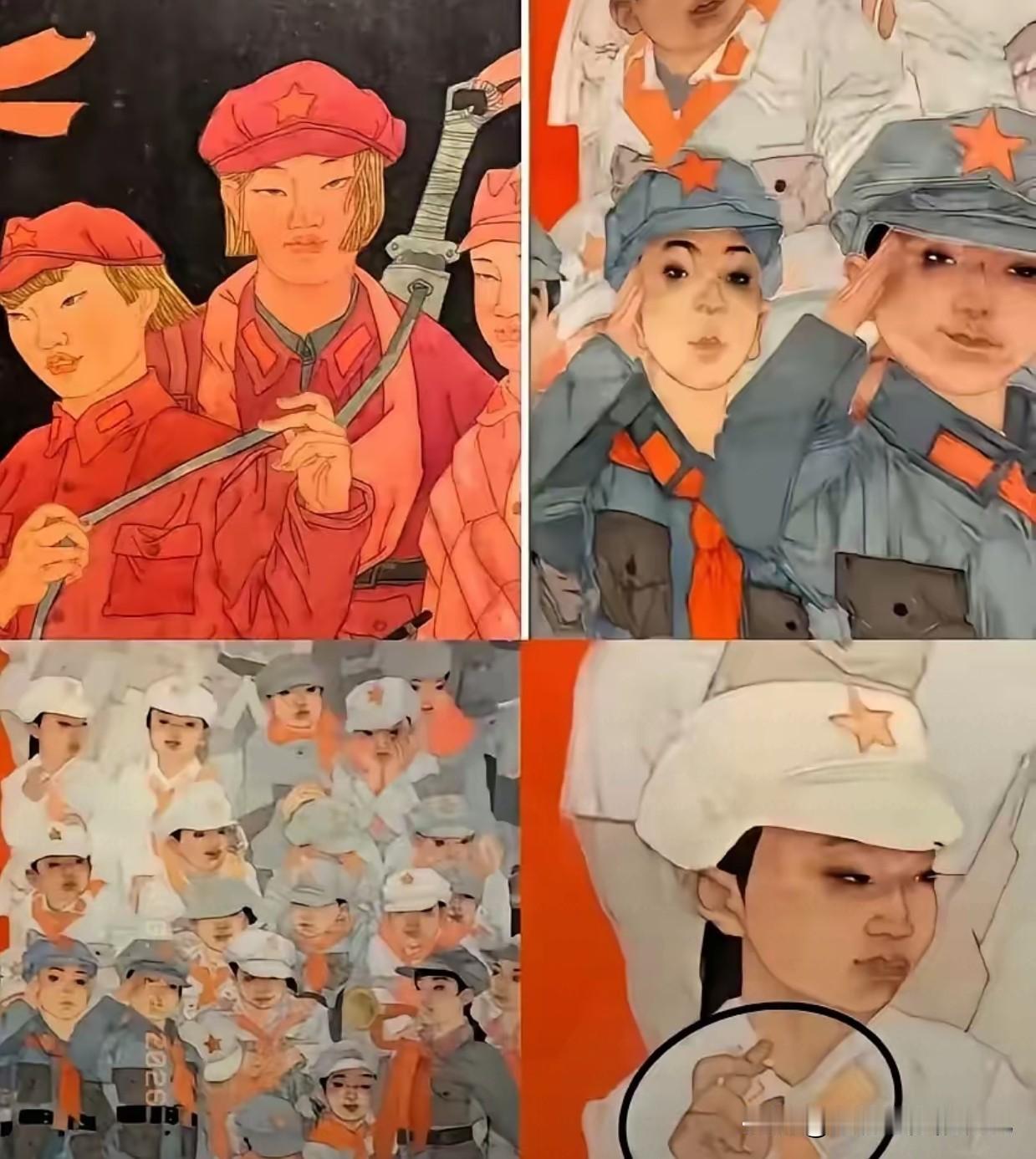 一个清华美院博士的红色题材画作引发全网争议，脱离正向审美、背离红色精神的作品岂能