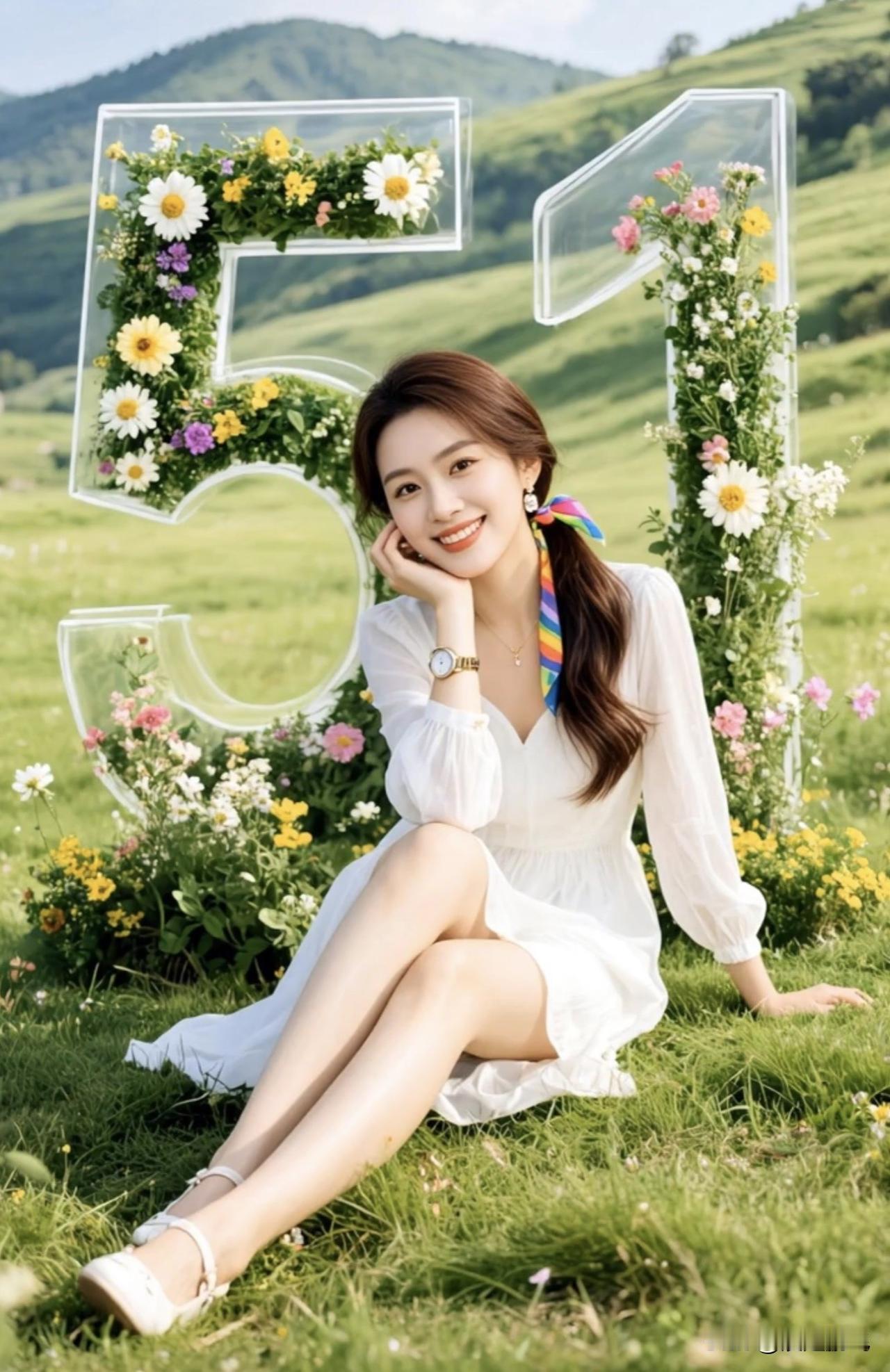 五一节快乐：在花海中，与自然亲密接触，感受生活的美好。🌸🌿💐谁有花草照片，