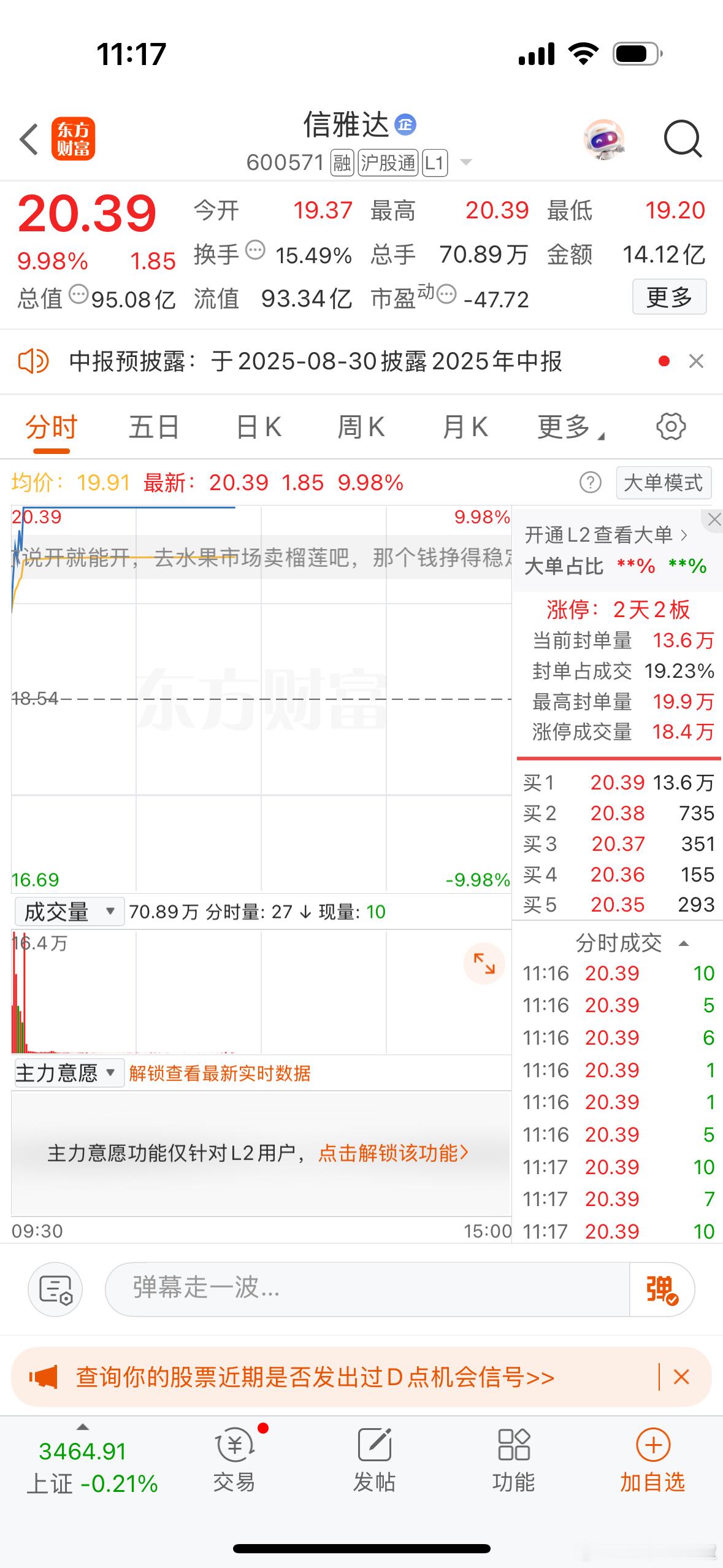 $京北方 sz002987$ 作为数字货币的代表性企业，信雅达都板了，京北方肯定