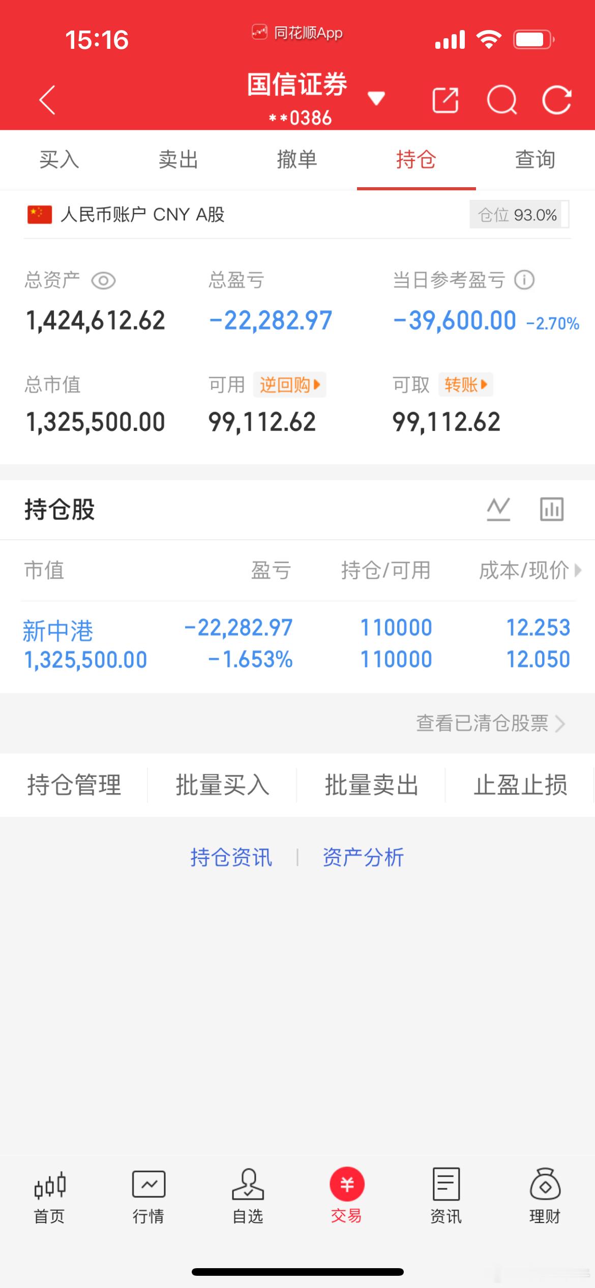 9月24日收盘记录成长蜕变，本金100w，挑战在股市一年翻8倍（第 38 天）！