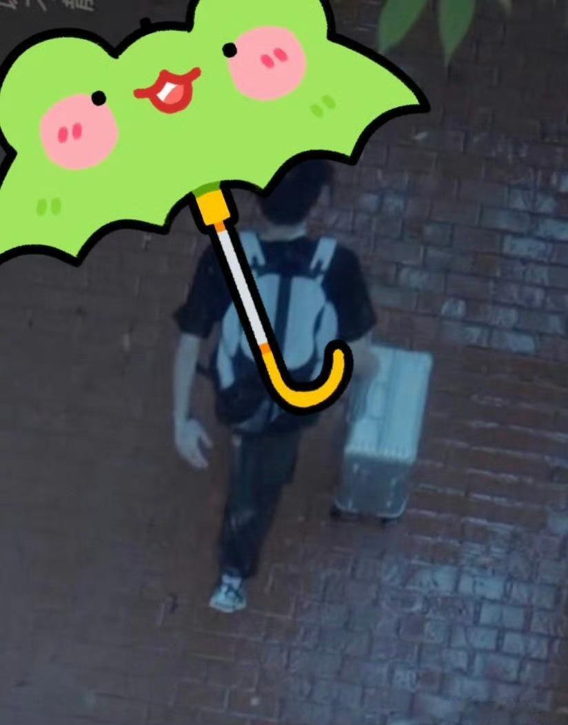 #周翊然是来批发雨伞的吧#周翊然的粉丝们想的真的非常周到，给周翊然的照片都P上了