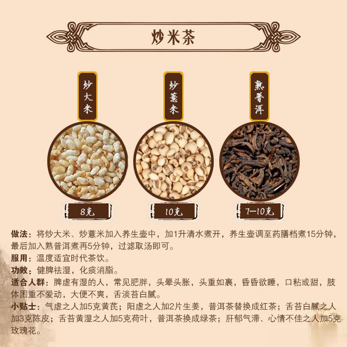 #三伏天养生指南# 炒米茶的灵魂是炒米，大米炒过以后，所含的淀粉有部分就变成了活