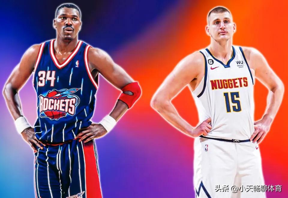 一个是单赛季MVP+DPOY+FMVP的火箭名宿奥拉朱旺，一个是5年三夺MVP+