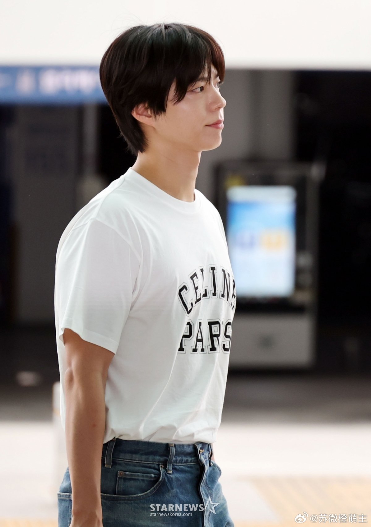 250912 出发✈️今日份朴宝剑ootd～清爽男大🩵🩵 ​​​