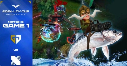 太抽象了LCK官方发布GEN与DRX赛果封面：光头Ruler 骑鱼飞机