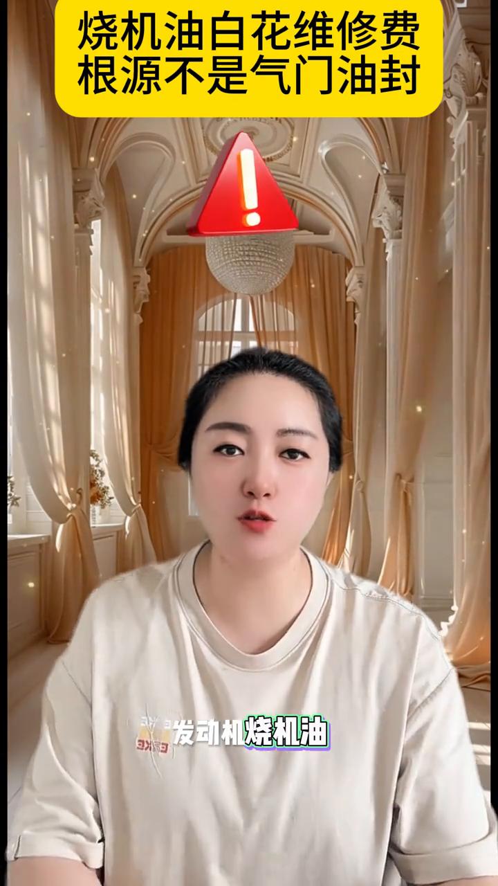 烧机油白花维修费，根源不是气门油封。
发动机烧机油别再只盯着气门油封了，这可是修