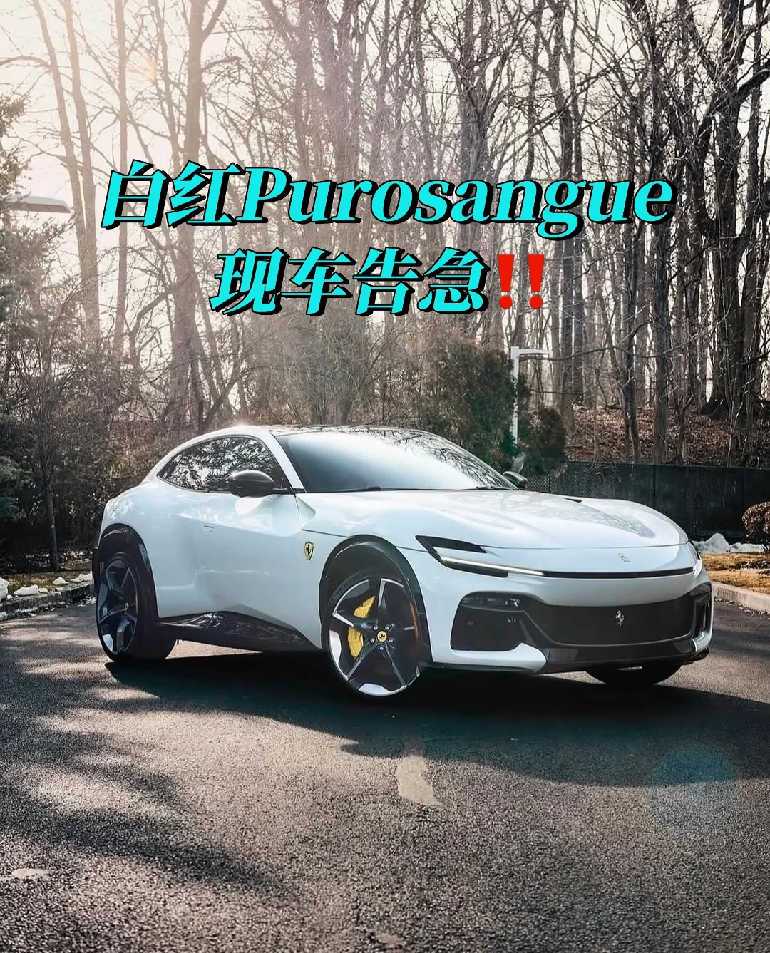 🚨法拉利首款四座SUV现车告急‼️