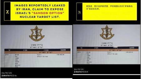 网传：以色列核打击目标曝光，中美俄主要城市均在列
 
先看看这名单的内容：第一部