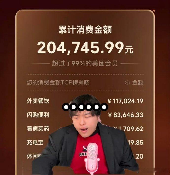 桃黑黑一年吃了20万外卖桃黑黑说减肥，结果一年炫 20 万外卖，这反差也太大了！