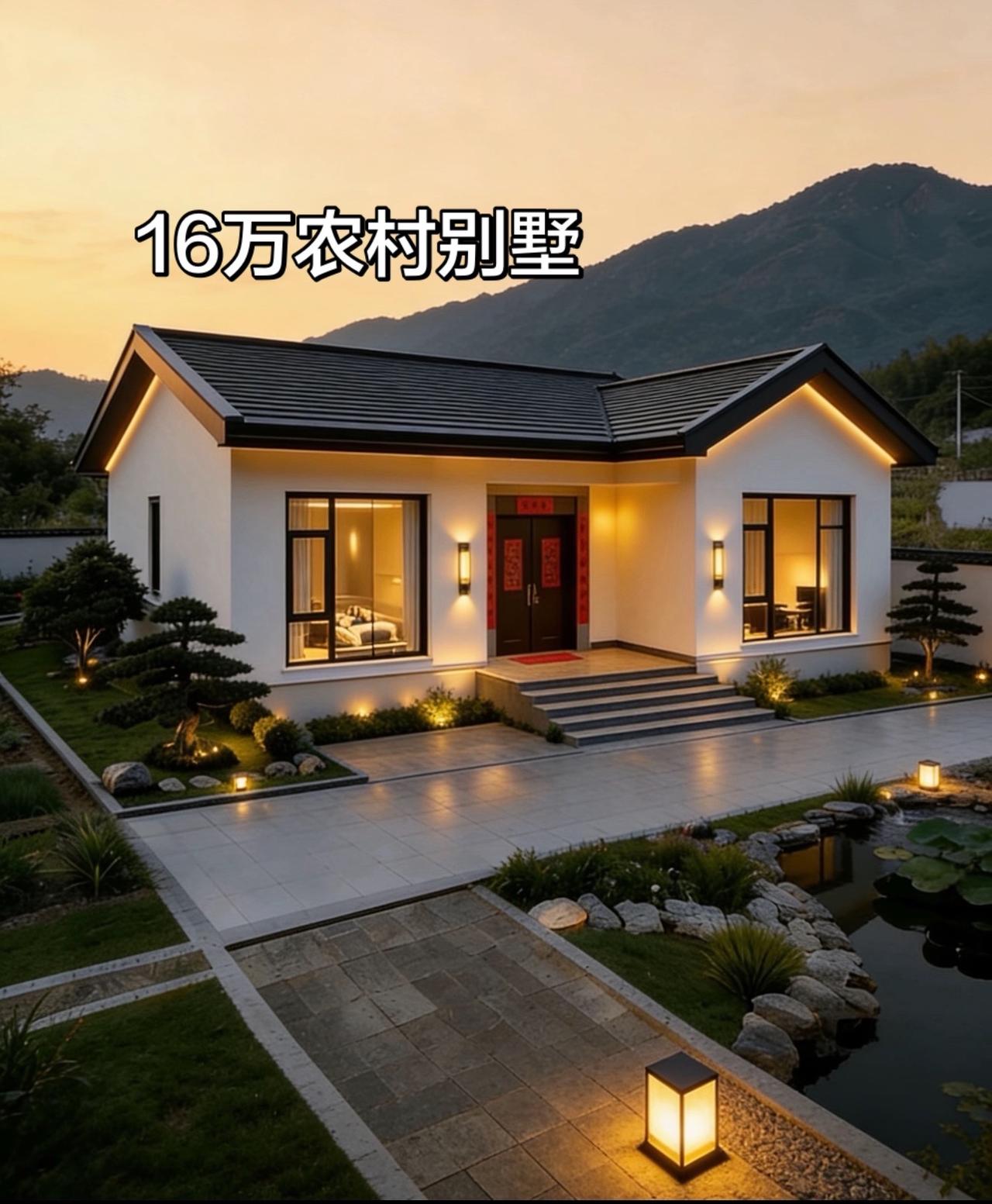 农村别墅精致，不要知道修大小也是可以的精致的