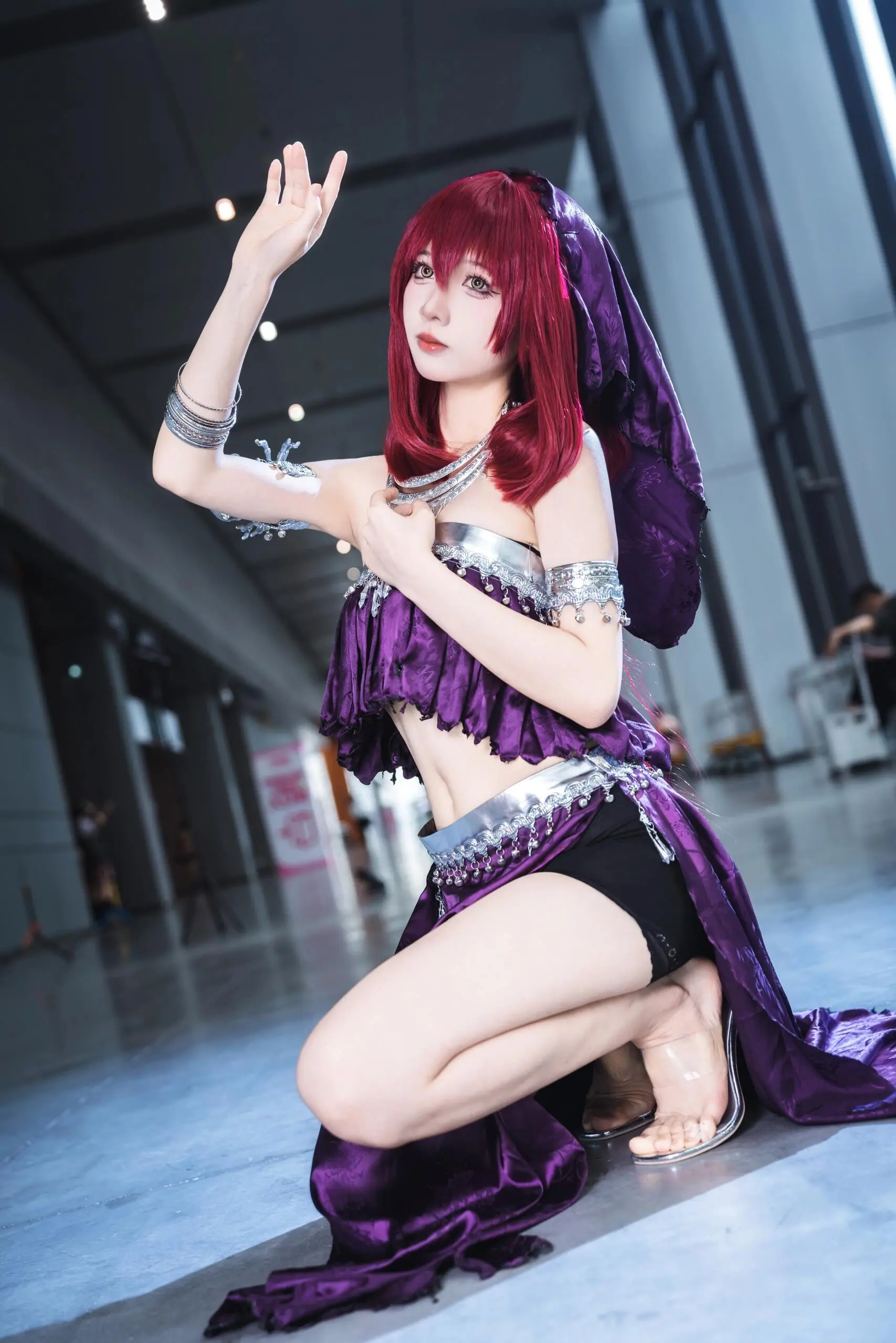 狐妖小红娘 欢都落兰cos cosplay 这腿又长又白又细 性感美女