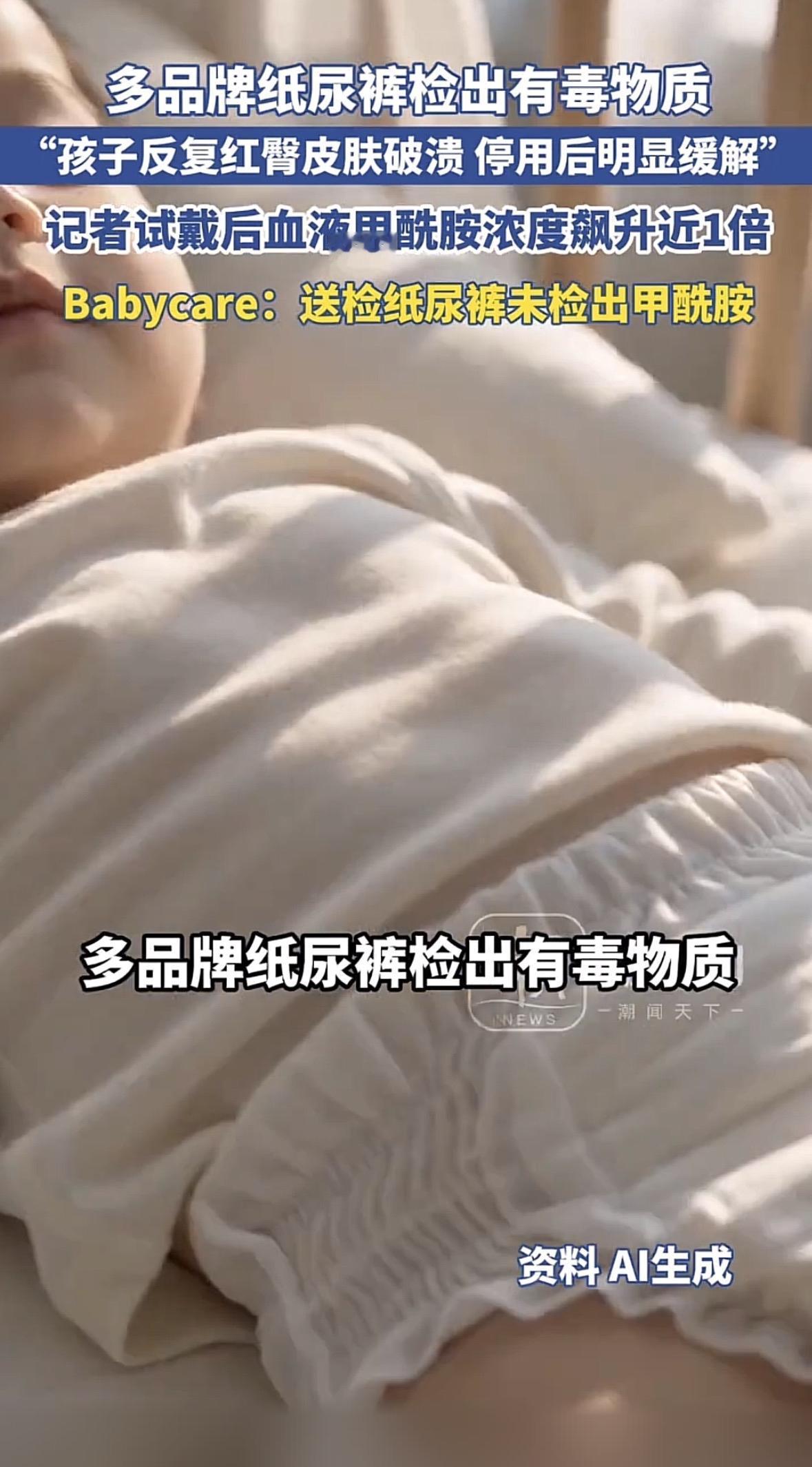 最近有个新闻看得我后脊梁骨直冒冷汗，有家长给孩子穿了网上买的便宜纸尿裤，只穿了一