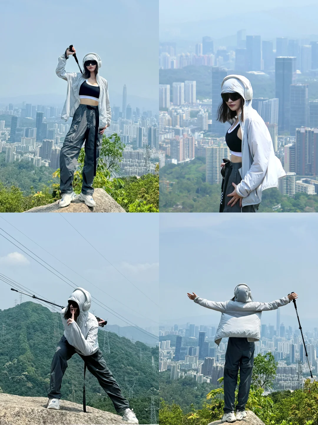 徒步拍照这几个动作够了吧