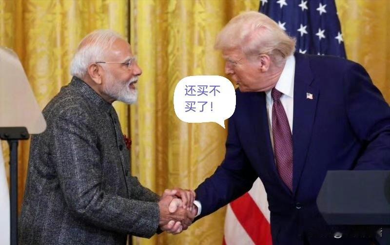 不买了呗？
美国与印度宣布达成临时贸易协议框架，总统特朗普落实承诺把印度商品对等