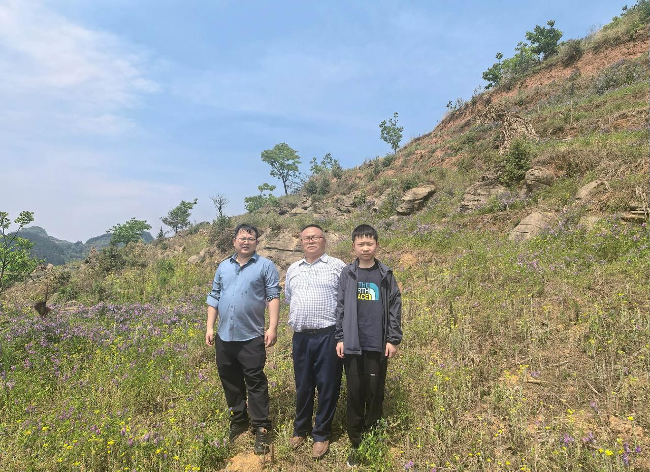 今天是清明节，蔚蓝的天空中飘着故乡的云。
     一大早，领着我的两宝贝儿子回