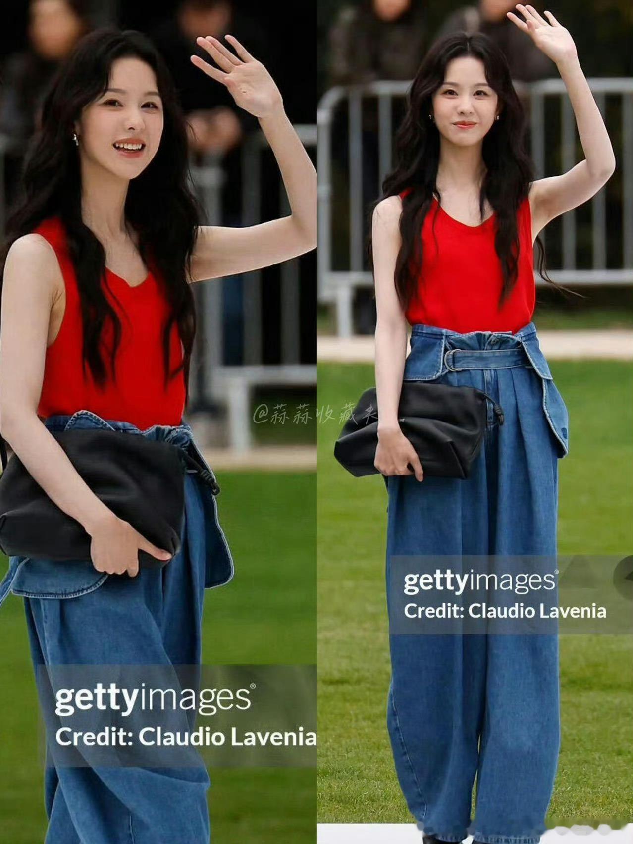 陈都灵时装周G社生图  美得很松弛 ​​​笑起来真的有点像奶茶妹妹 ​​​