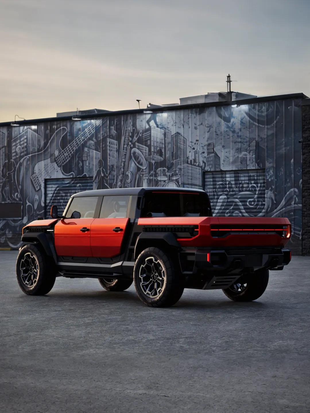 最近通用汽车推出了2026款GMC Hummer X 概念SUV以及概念皮卡车型