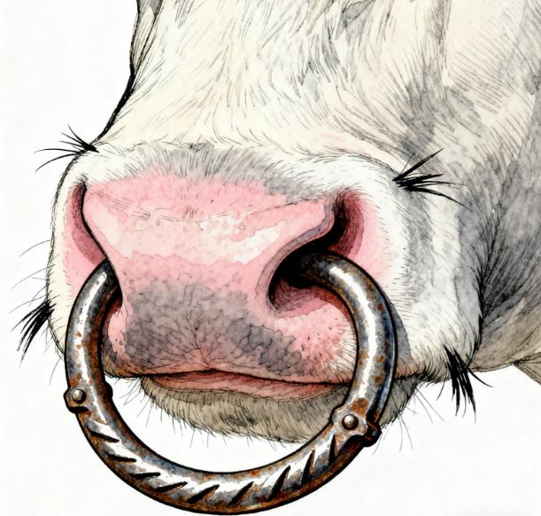 为啥牛要穿鼻子，马却戴笼头？老农民一句点破
 
老百姓常说，牛性子倔强、暴躁，特