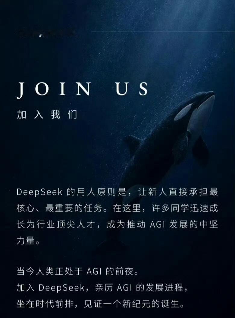 DeepSeek开始大规模招兵买马了，果然融资到了500亿是要开始做大事情了现在
