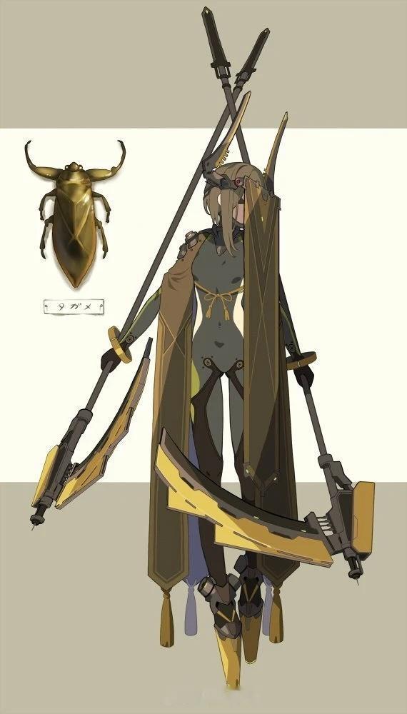 动漫[超话]二次元招新季动漫壁纸 当昆虫变身机甲娘，这画风也太酷了吧！ ​​​