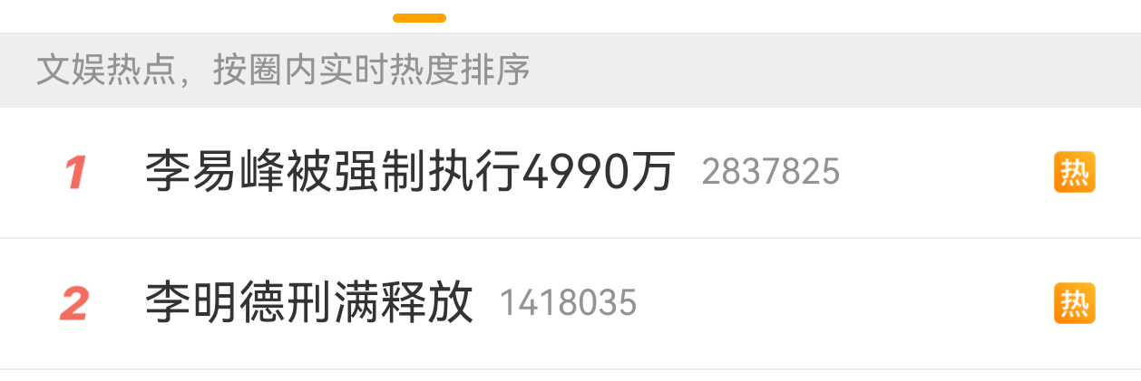 都是老熟人[献鱼] 李易峰被强制执行4990万 李明德经纪人发文 ​​​