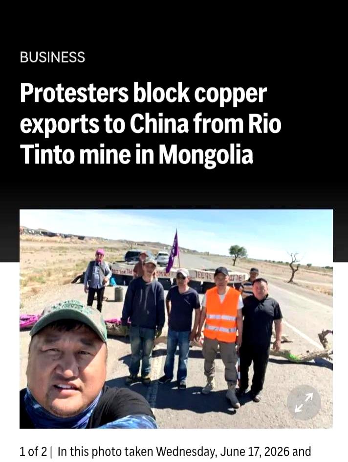 一条绳子，真能把一国矿业出口堵住？
蒙古这回就上演了这么一出。
当地激进组织直接