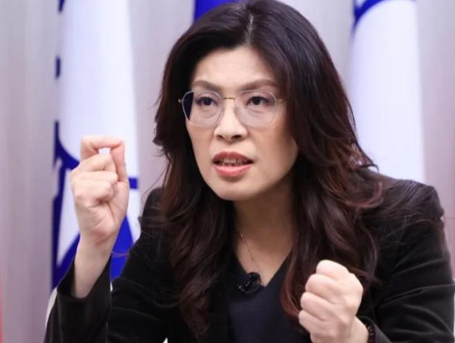 郑丽文终于藏不住了！6月8日，郑丽文公开发表涉两岸不当言论，对外宣称依靠武力、强