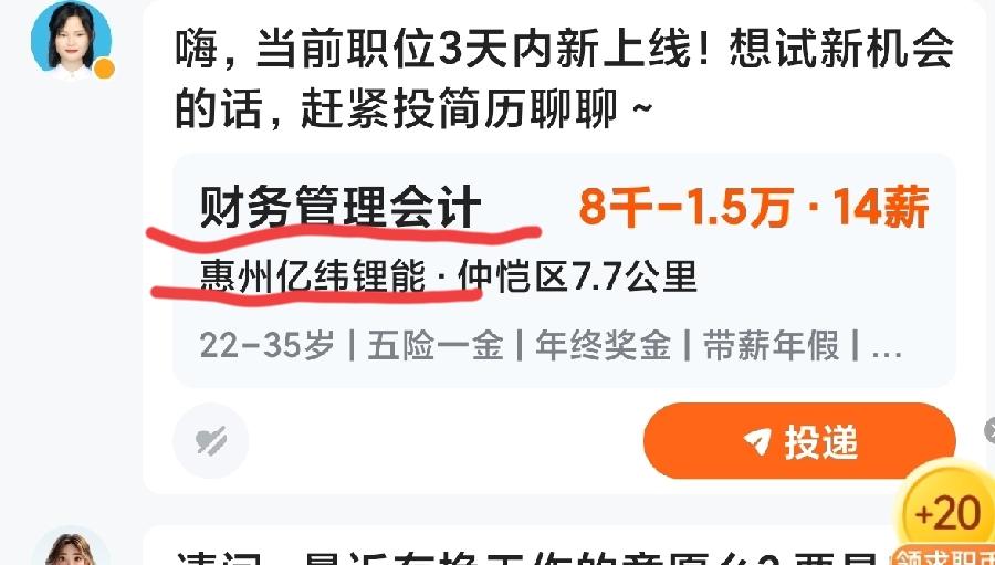 一家电池新能源上市公司一个管理会计职位工资那么点工资 8000，电池新能源行业能