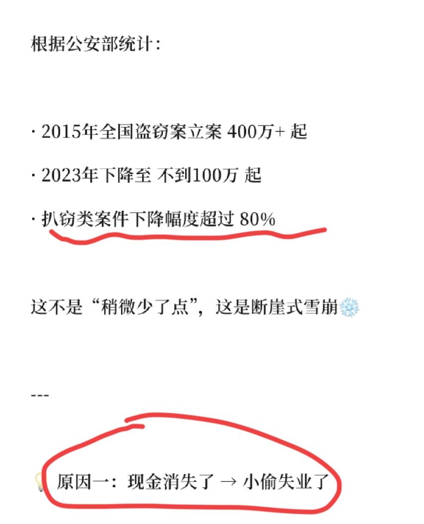 手机支付确实把小偷给干掉了，但是有部分小偷也转行了！以前小偷真的很猖獗，经常有入