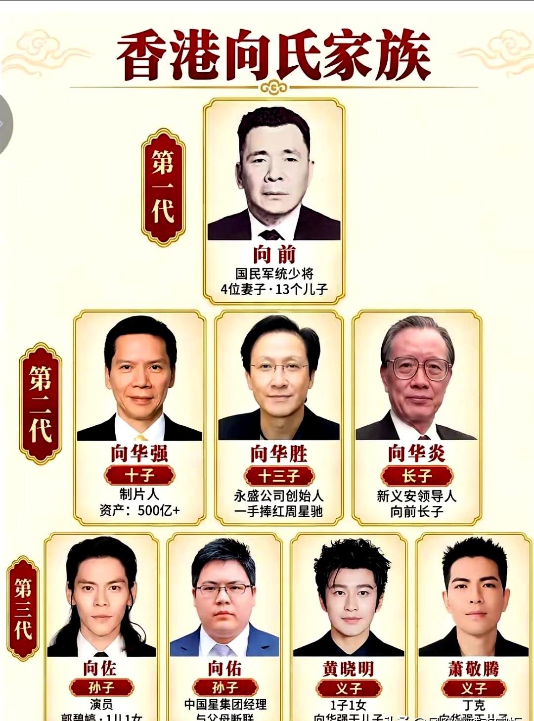 一门十三子，怎么把港片黄金年代推到巅峰？向氏家族的脉络很多人真不清楚。
第一代向