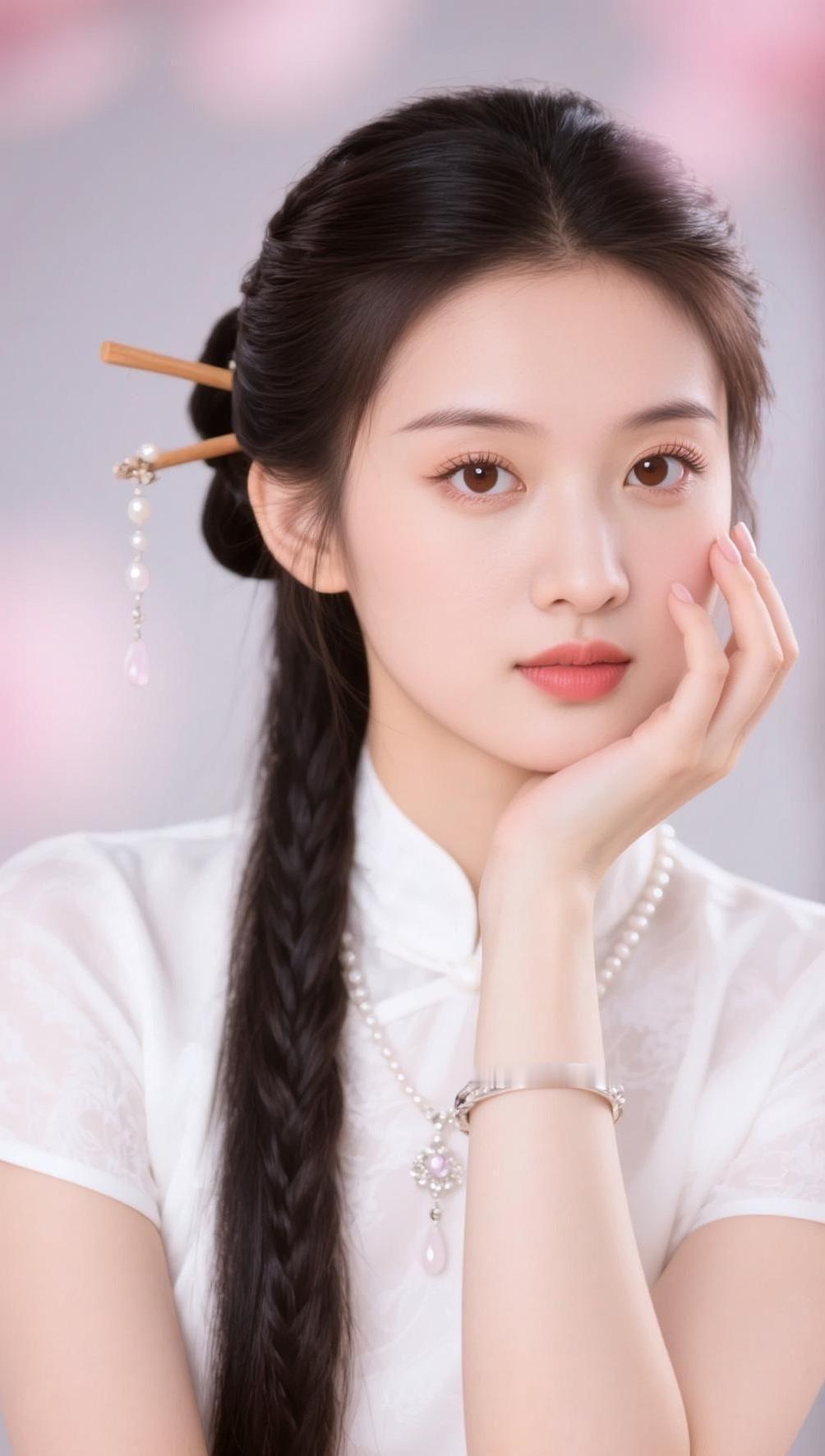 AI中式淡颜照 抖音ai创作