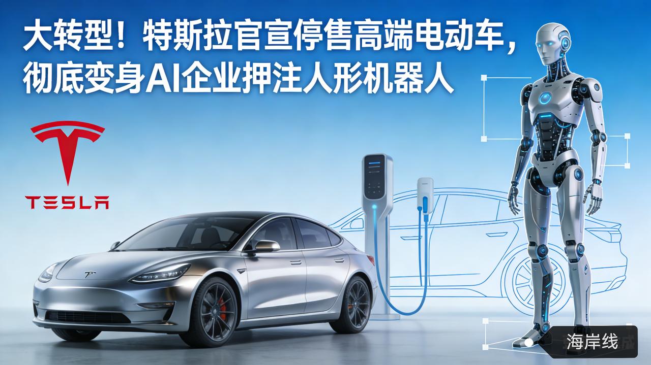 大转型！特斯拉官宣停售高端电动车，彻底变身AI企业押注人形机器人
 
特斯拉电动